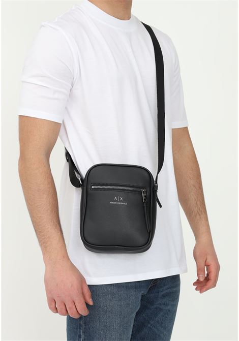 Black men's bag with logo ARMANI EXCHANGE | 952388CC83000020